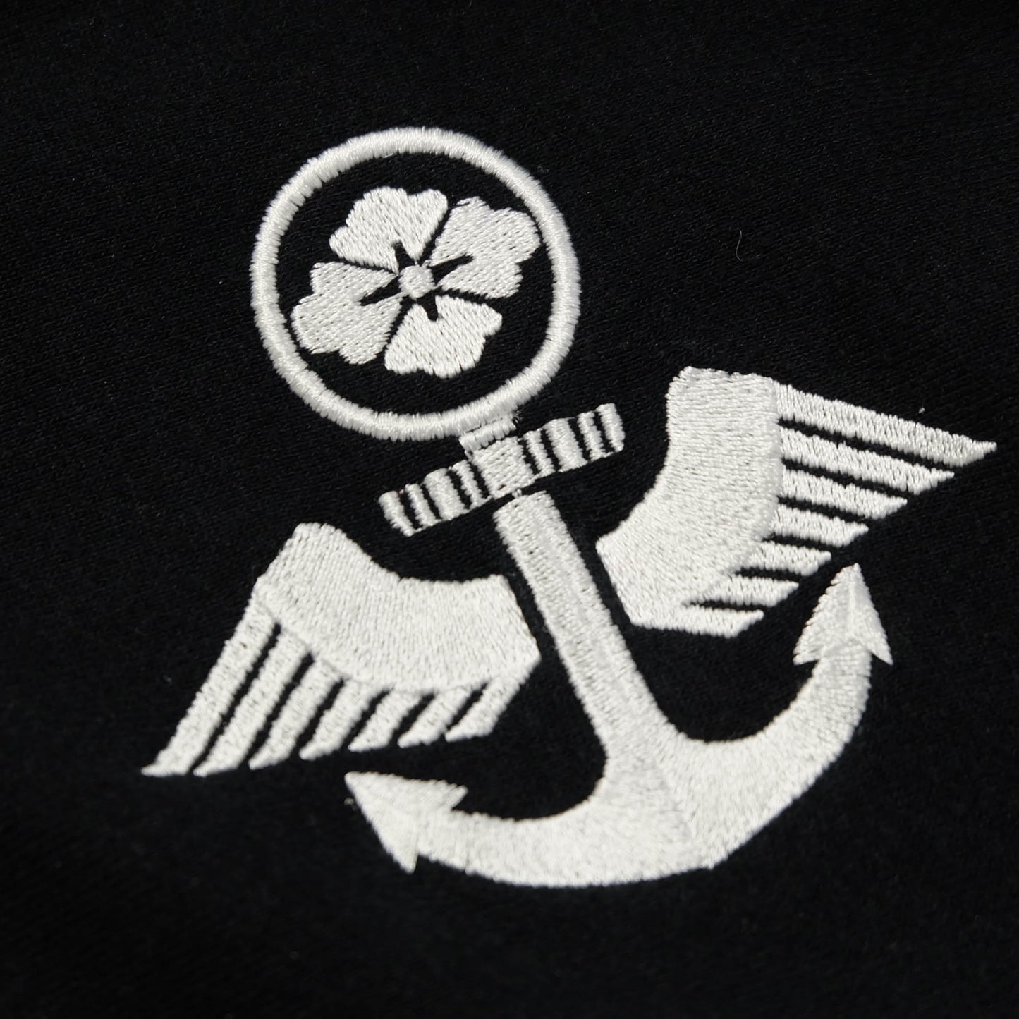 EVISU Yamane Vintage Zip Hoodie Seagull Anchor Logo Japanese Streetwear Sweatshirt Black Full Zip Hooded Jacket