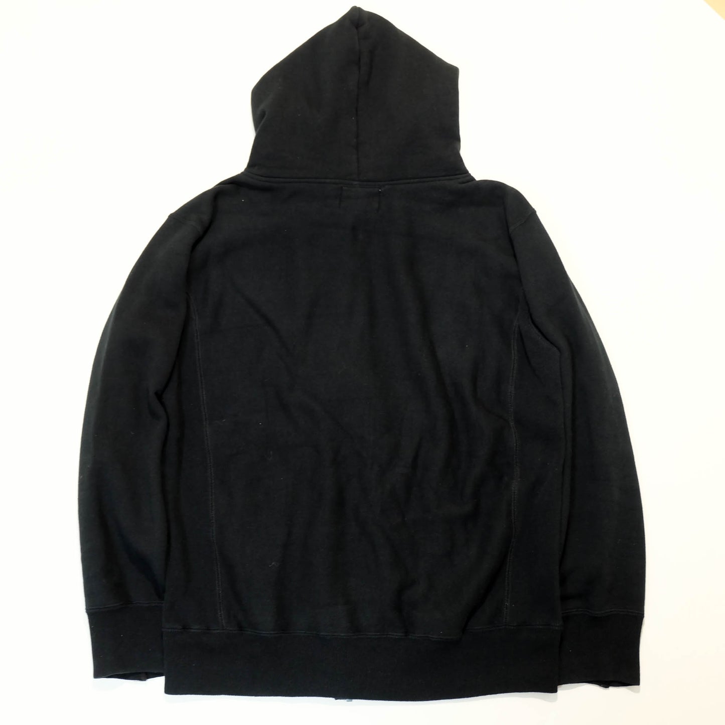 EVISU Yamane Vintage Zip Hoodie Seagull Anchor Logo Japanese Streetwear Sweatshirt Black Full Zip Hooded Jacket