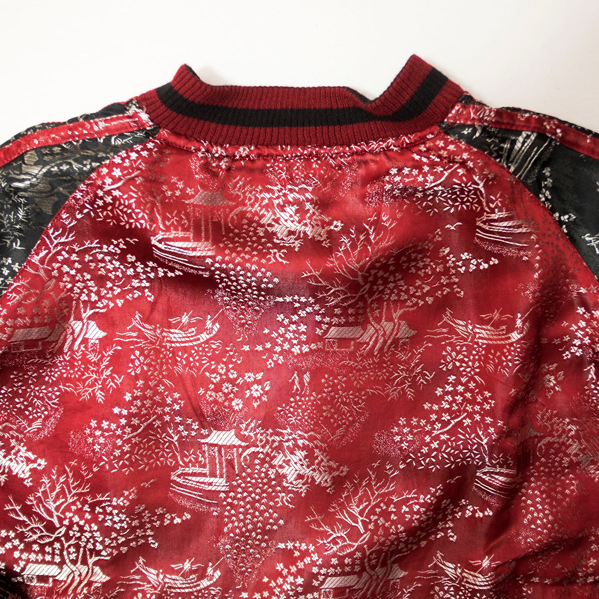 Ukiyo-e Nebuta Style Reversible Sukajan Jacket Size L | Japanese Art Embroidered Souvenir Bomber