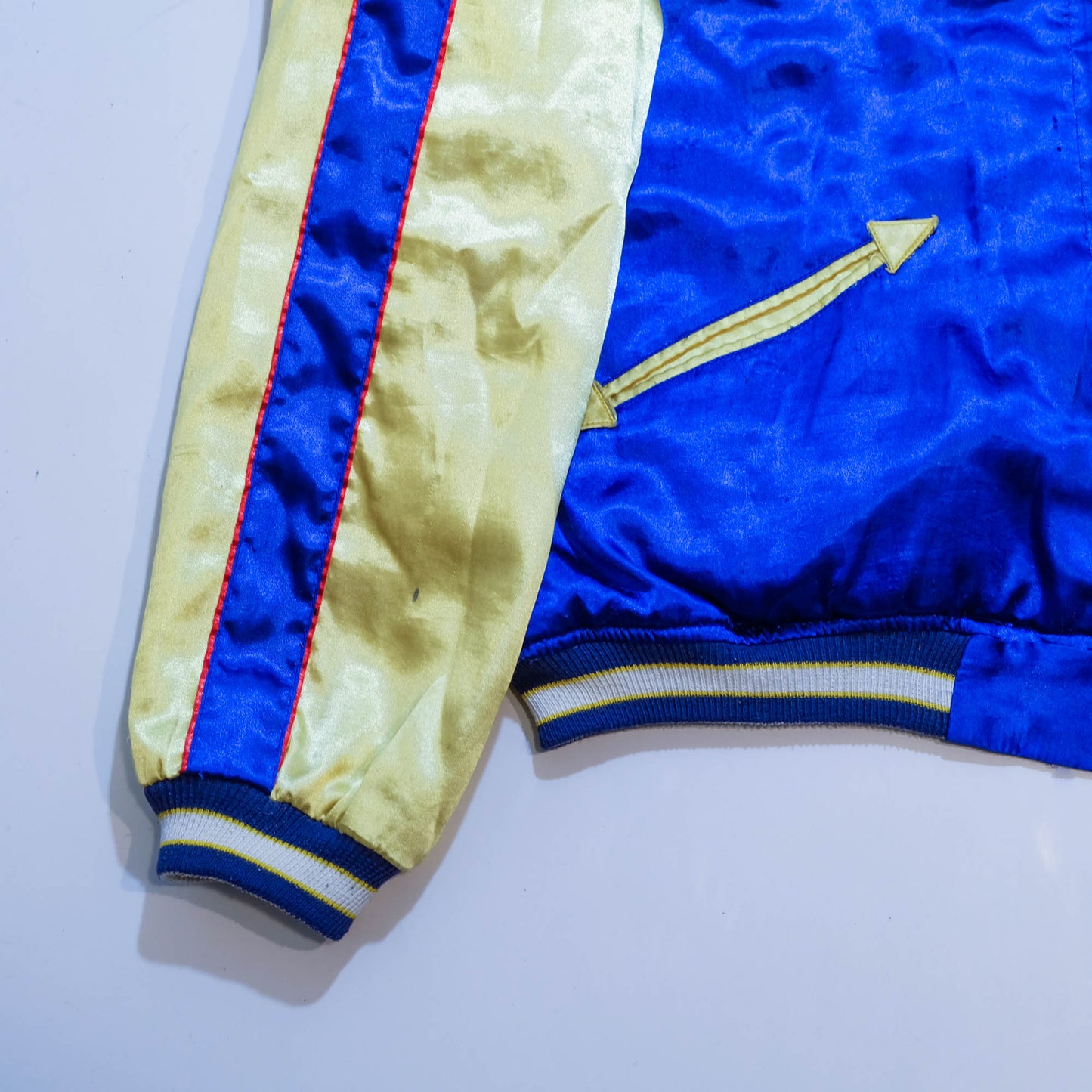 Hoshihime Style Reversible Sukajan Jacket | Blue Dragon Embroidery Japanese Souvenir Bomber Jacket