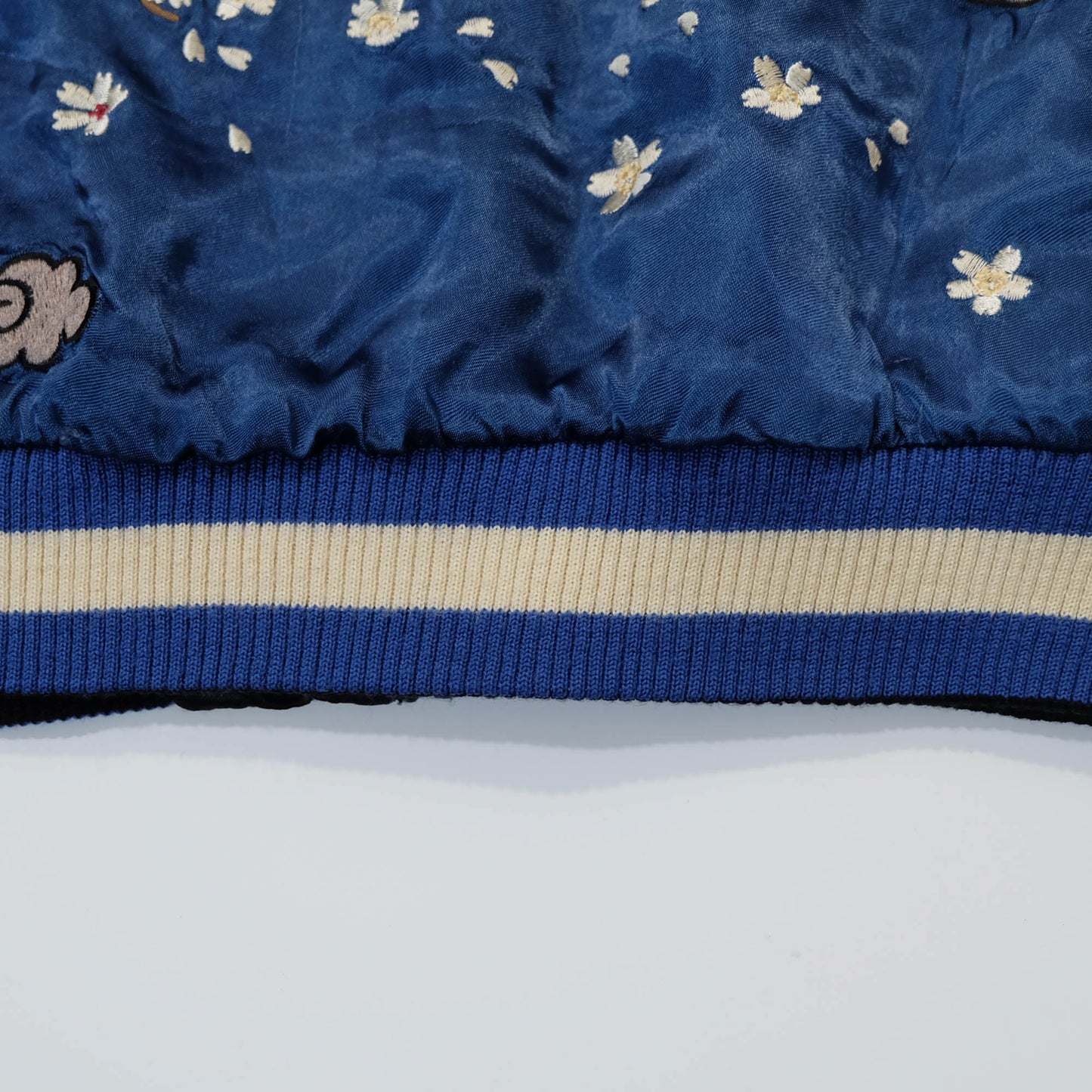 Vintage Japanese Sukajan Souvenir Jacket Reversible Dragon Skull Geisha Wagara Embroidery Yokosuka Bomber Jacket