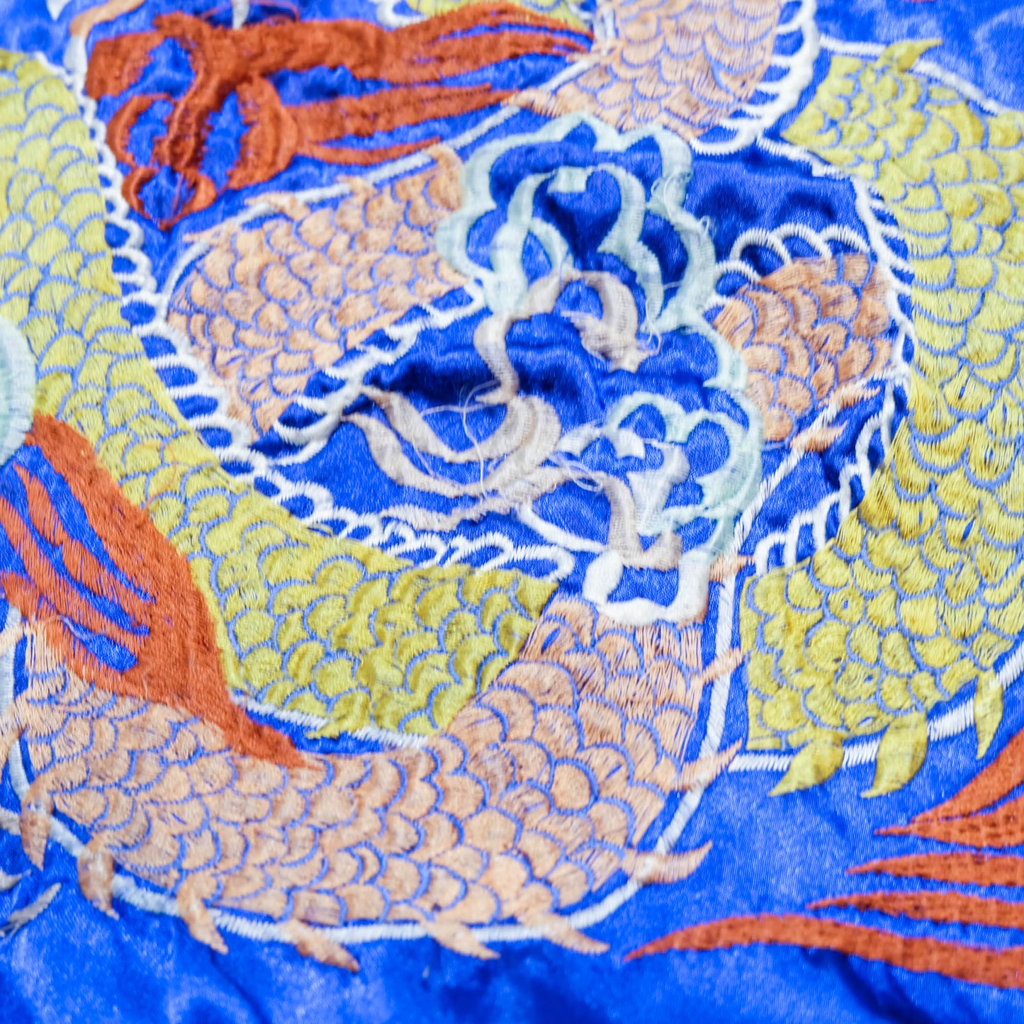 Hoshihime Style Reversible Sukajan Jacket | Blue Dragon Embroidery Japanese Souvenir Bomber Jacket