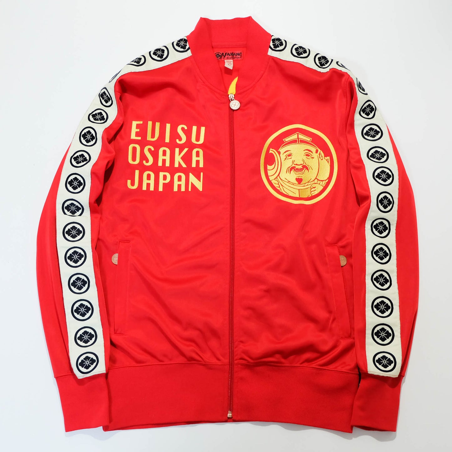 EVISU Yamane Vintage Track Jacket Evisu Osaka Japan Sukajan Style Komainu Crest Seagull Embroidery Japanese Streetwear
