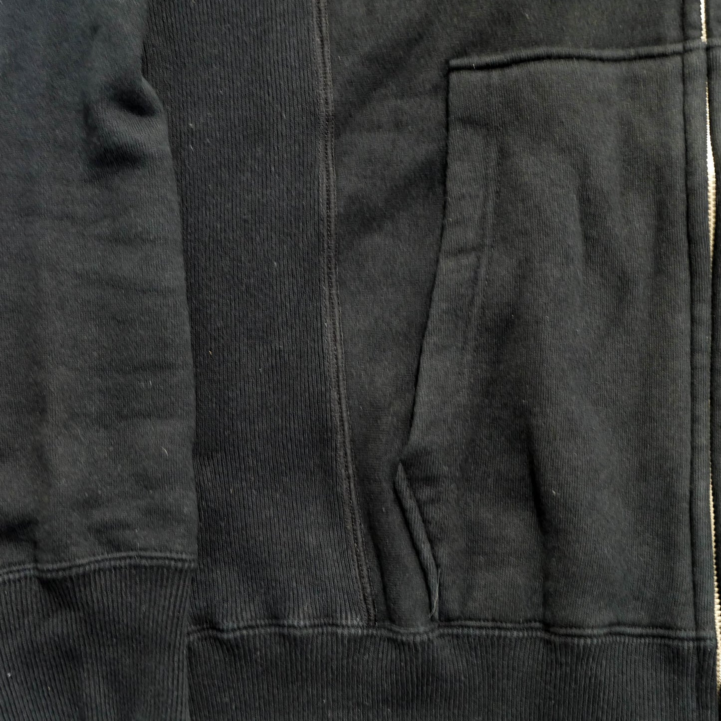 EVISU Yamane Vintage Zip Hoodie Seagull Anchor Logo Japanese Streetwear Sweatshirt Black Full Zip Hooded Jacket