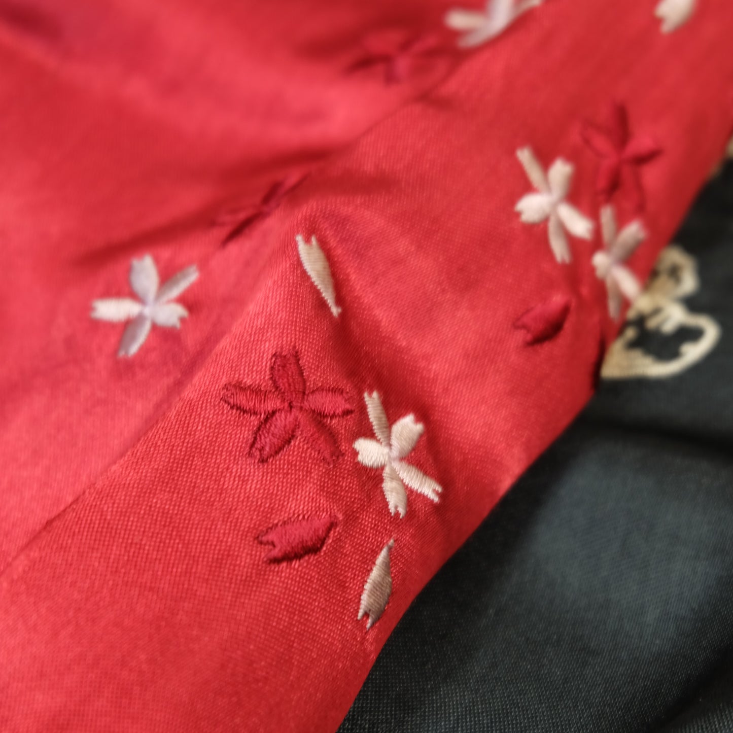 Reversible Japanese Dragon Koi Fish Whirlpool Art Sukajan Souvenir Jacket Size M