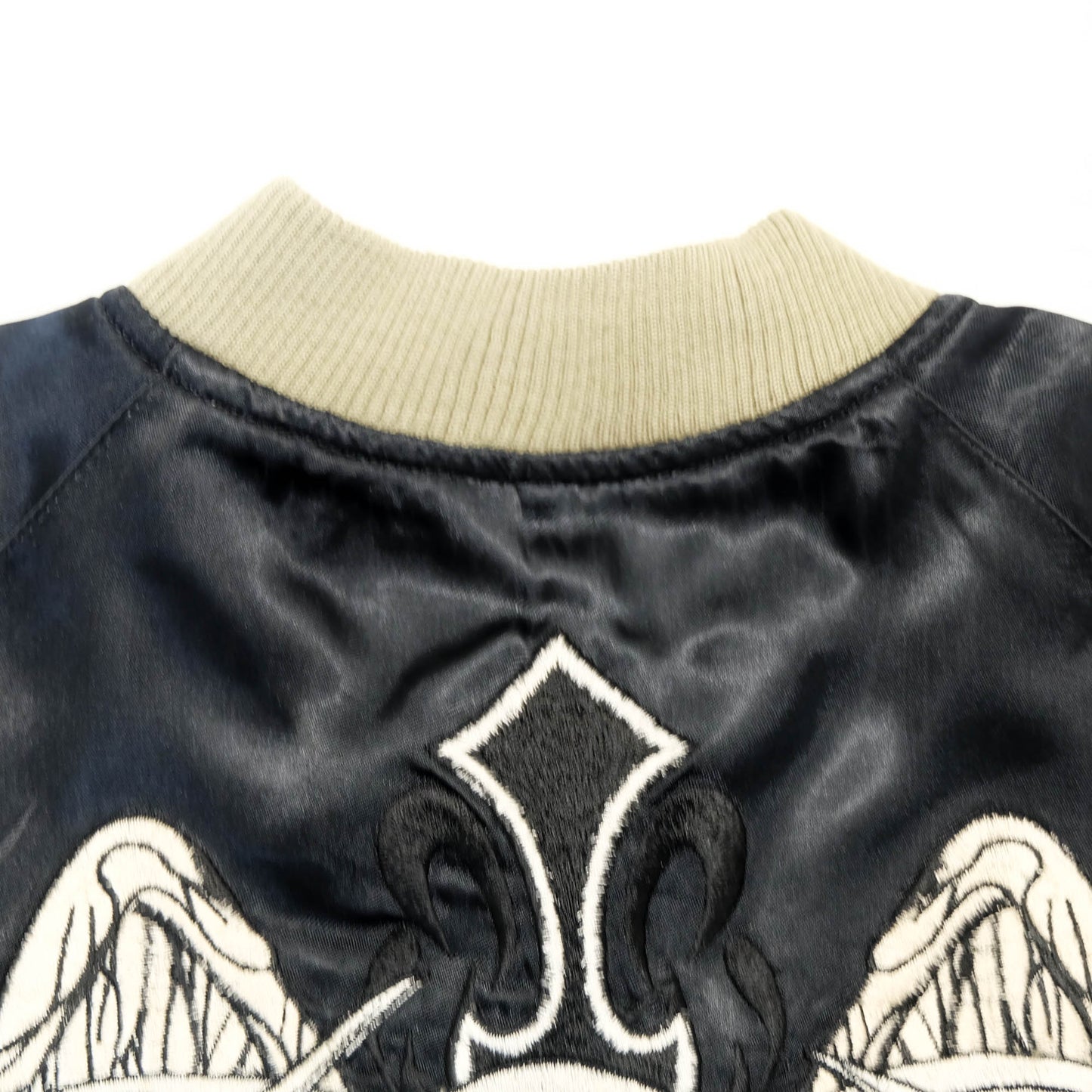 Jack Daniel’s Black Street Crafter Sukajan / Skull Wing Embroidered Souvenir Jacket Size S