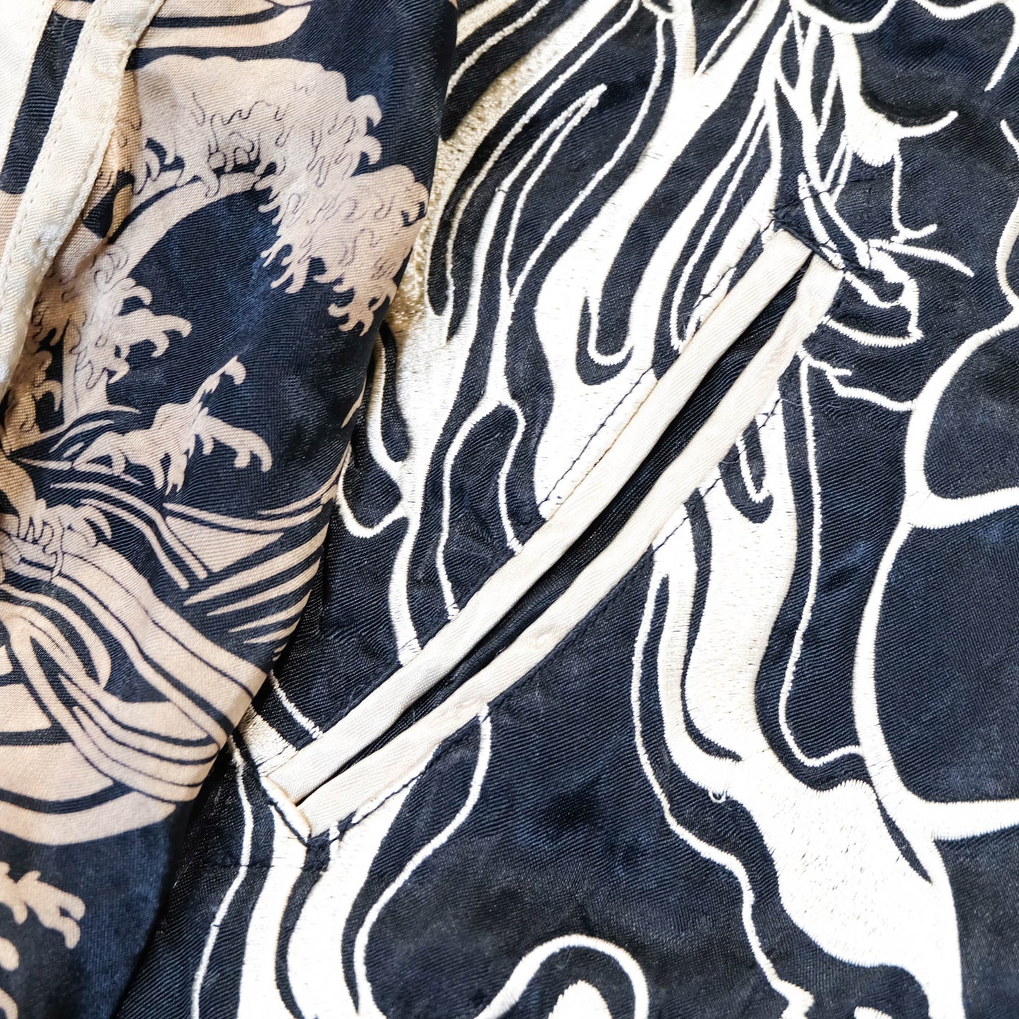 Japanese Classic Script × Wagara Dragon Sukajan Reversible Jacket XL