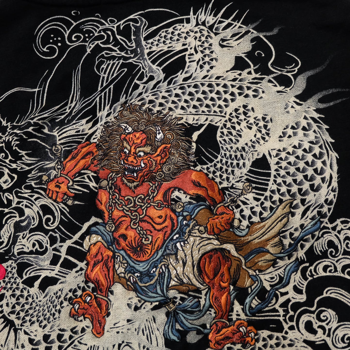 Karakuri Tamashi Japanese Dragon & Shōki Hoodie Jacket