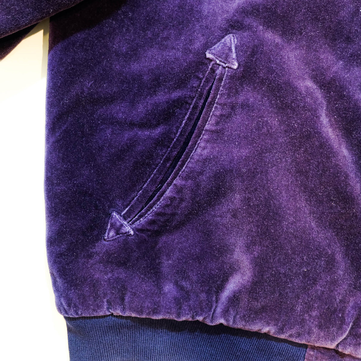 PPFM Peyton’s Place for Men Vintage Velvet Sukajan Jacket | Japanese Hinomaru Eagle Wolf Embroidery Souvenir Bomber Jacket Purple Size M-L