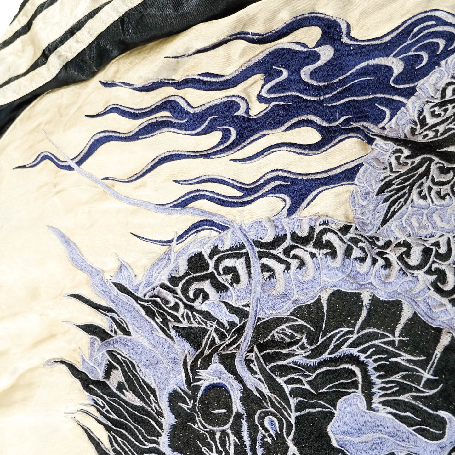 Japanese Classic Script × Wagara Dragon Sukajan Reversible Jacket XL