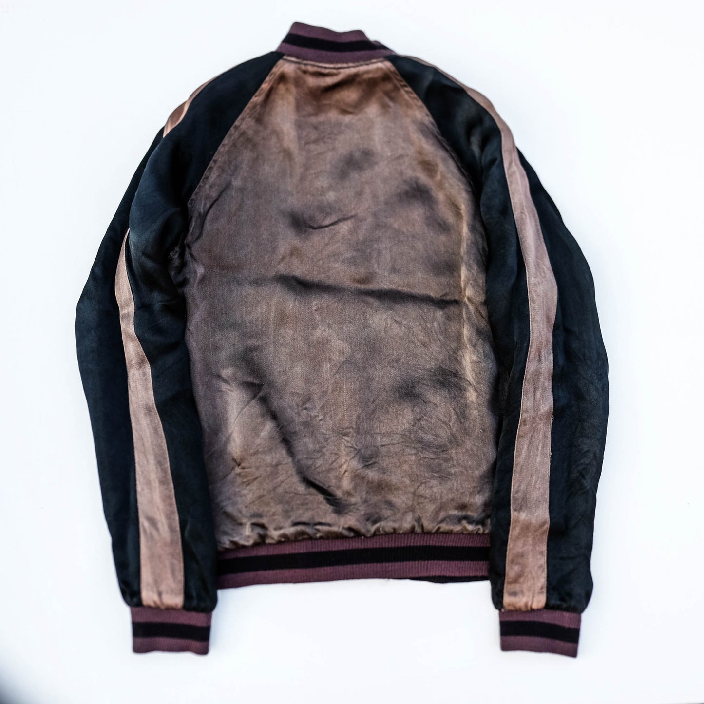 JUNK STAR Skull Monk Priest Cross Embroidery Sukajan Jacket XS | Japanese Streetwear Souvenir Jacket