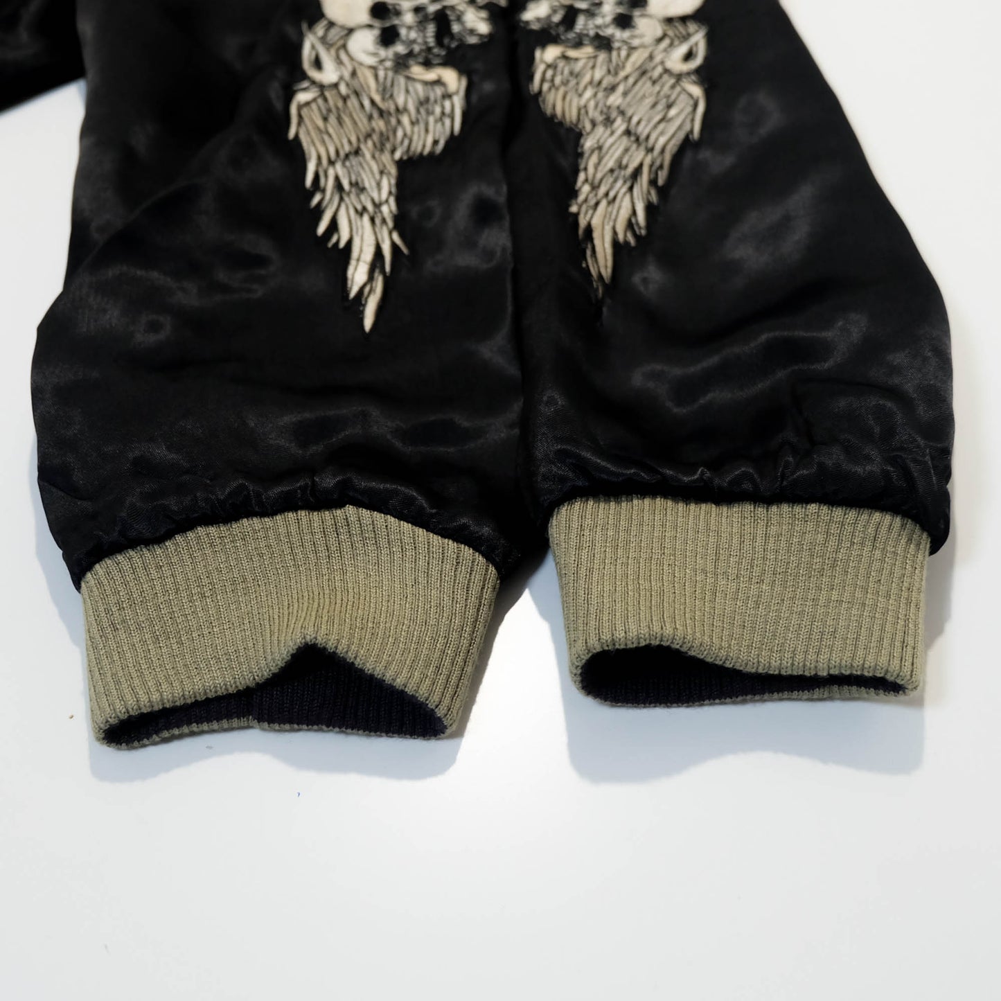 Jack Daniel’s Black Street Crafter Sukajan / Skull Wing Embroidered Souvenir Jacket Size S