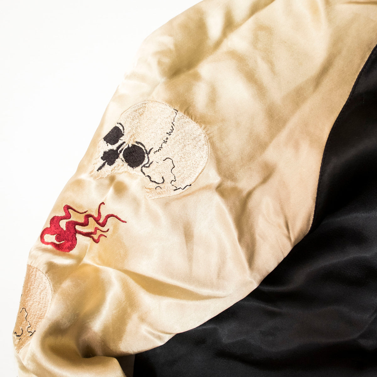 Ukiyo-e Nebuta Style Reversible Sukajan Jacket Size L | Japanese Art Embroidered Souvenir Bomber