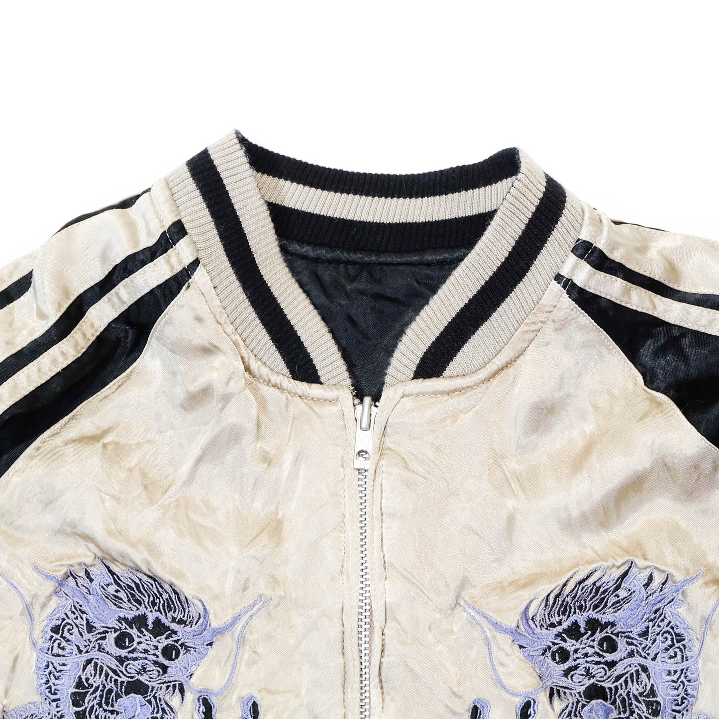 Japanese Classic Script × Wagara Dragon Sukajan Reversible Jacket XL