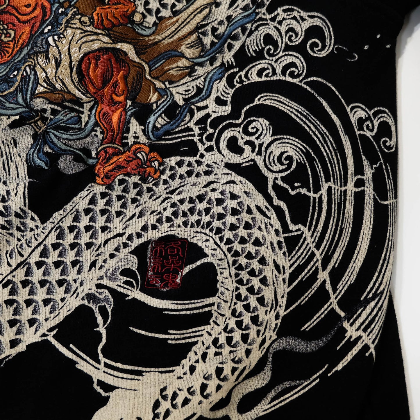 Karakuri Tamashi Japanese Dragon & Shōki Hoodie Jacket