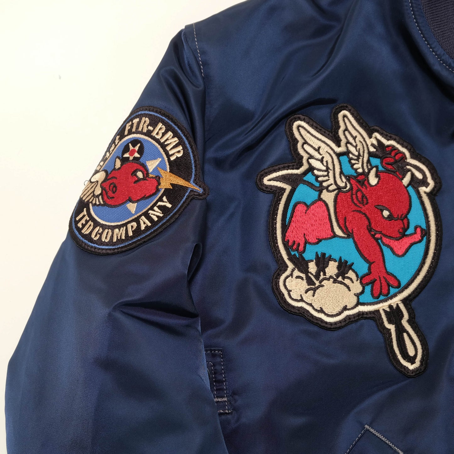 Tedman / TED COMPANY MA-1 Flight Jacket – Devil Angels 1997 Bomber Jacket USAF Lucky Clothing Branch