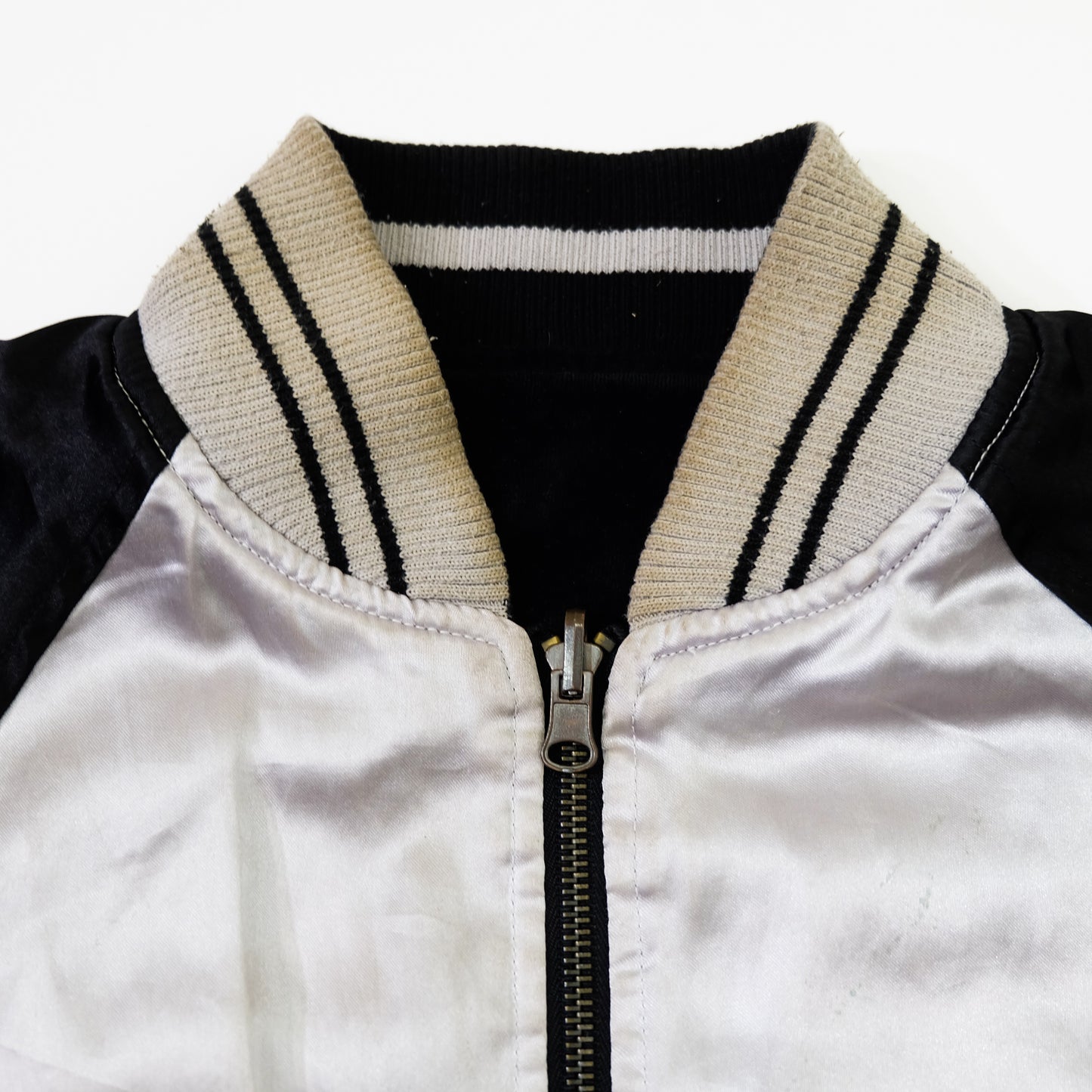 Vintage Japanese Velvet Sukajan Japan Map Sakura Mt Fuji Embroidered Reversible Souvenir Jacket | Size M