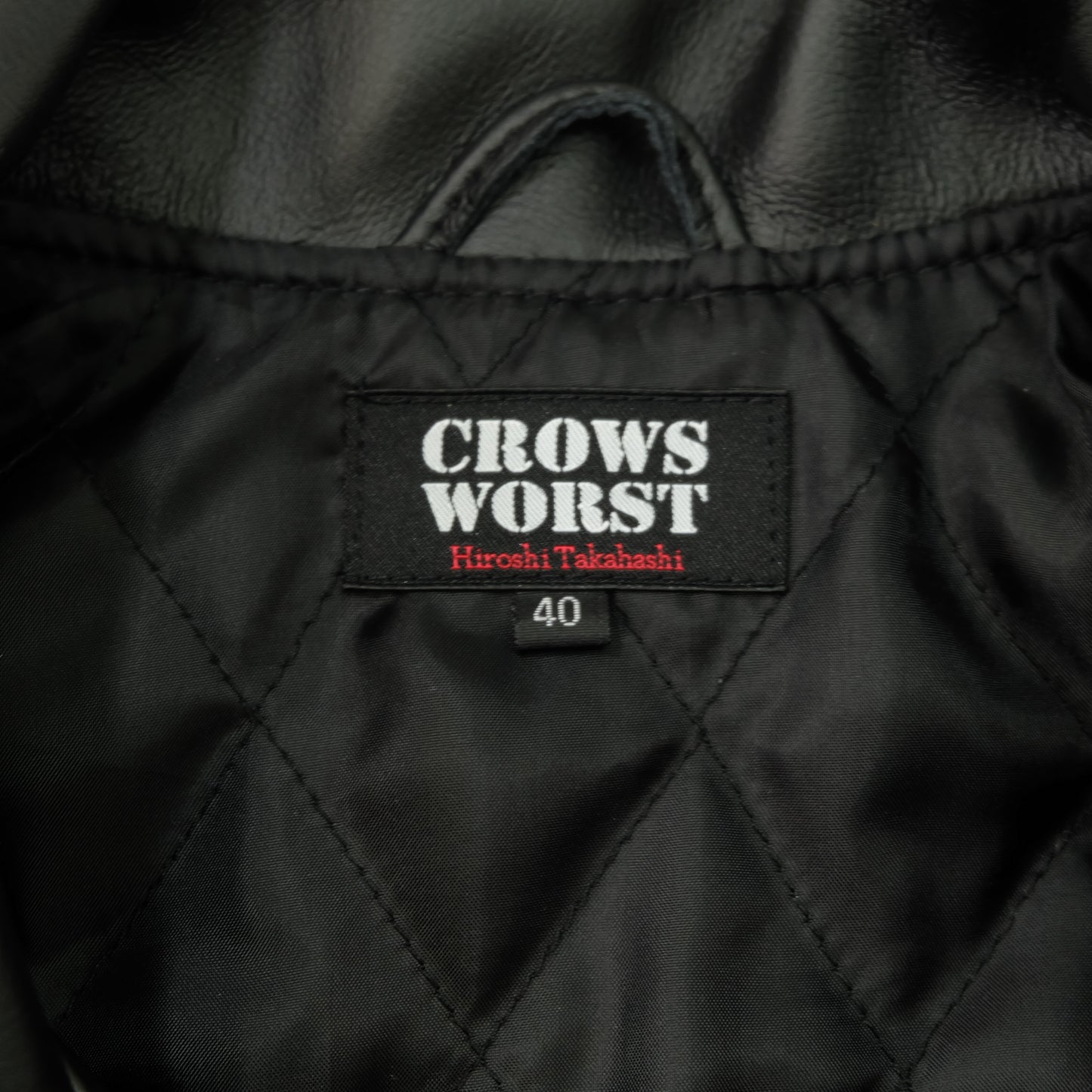 CROWS X WORST ZERO Japanese Japan Yakuza Yanki Badass Gangster Gangsta Street Fashion Biker RIders Leather Jacket ( Size : L )