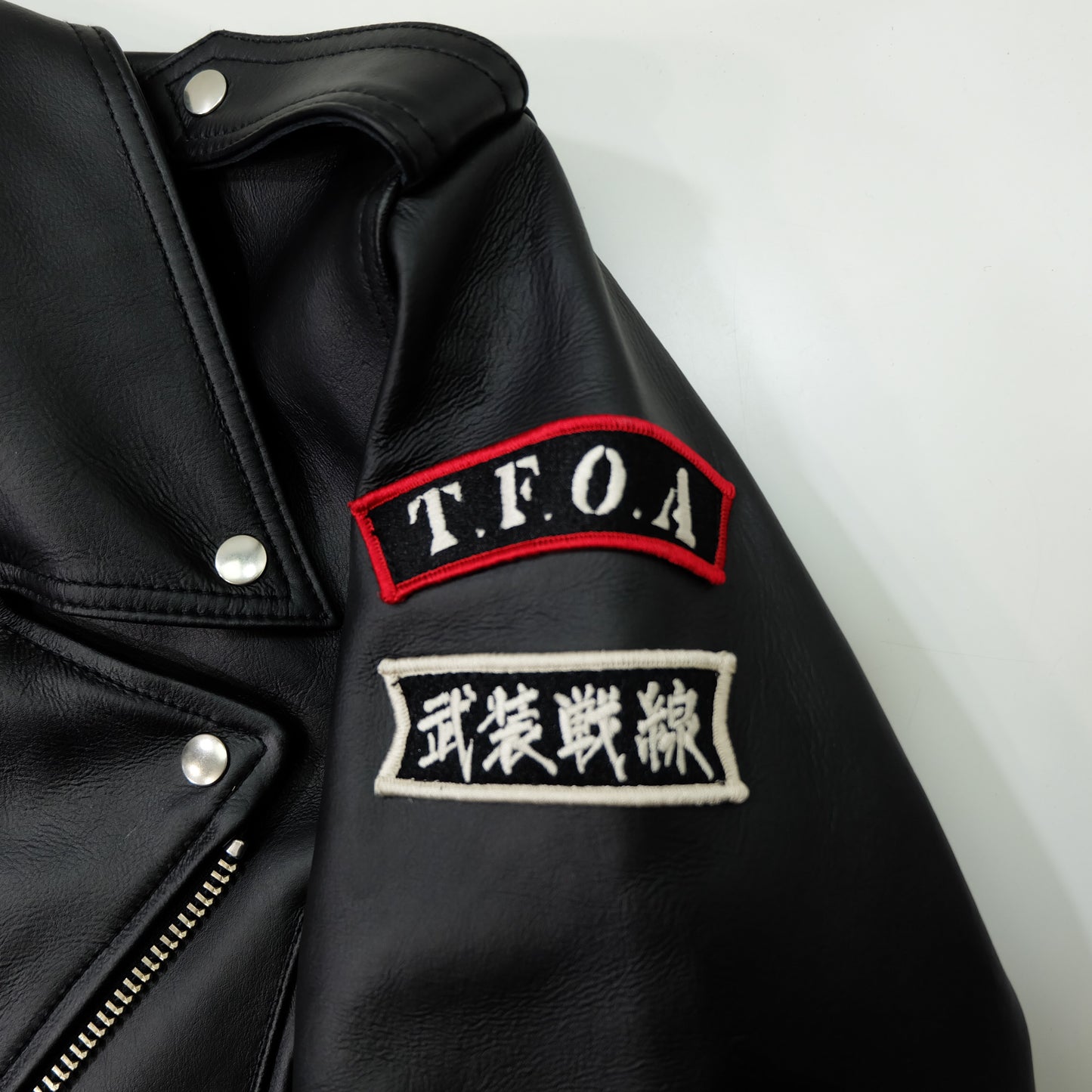 CROWS × WORST T.F.O.A The Front of Armament Leather Riders Jacket Size 38- M – Hiroshi Takahashi 武装戦線 Japanese Biker Bosozoku Manga Jacket