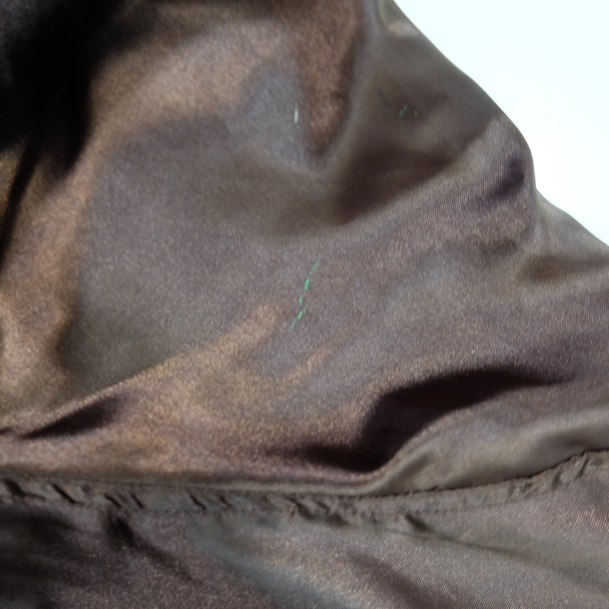 MIC MORE “MAYNER” Tiger Embroidered Brown Satin Bomber Jacket | Betty Script Quilted Sukajan Style | Size M