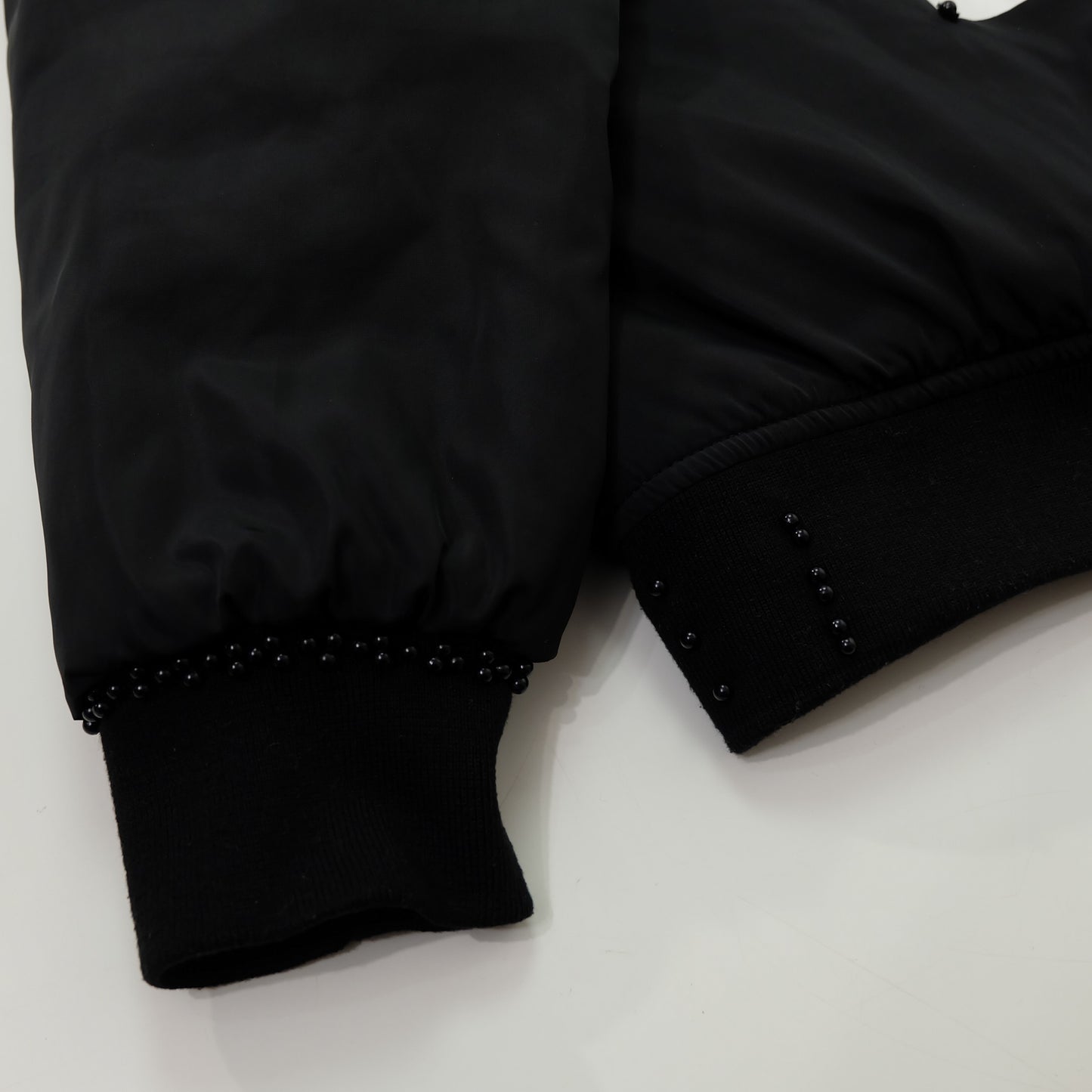 CHANEL Rue Paris Big Logo Black Bomber Jacket | Orange Quilted Lining | Size M | Rare 1990s-Style Luxury Streetwear