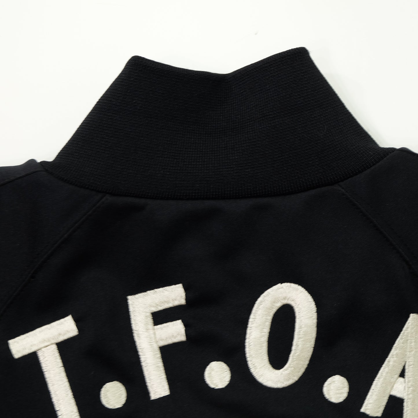 CROWS × CROPPED HEADS T.F.O.A Skull Crossbones Embroidered Black Track Jacket | The Front of Armament 武装戦線 Manga Streetwear | Size S