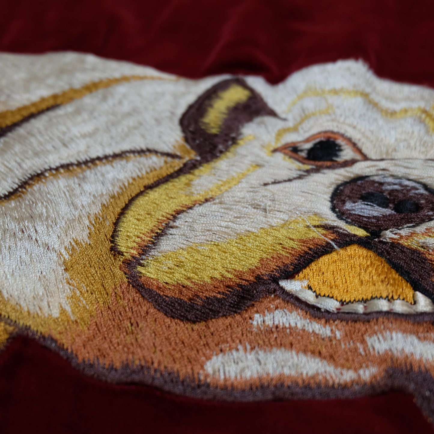 Rare Tailor Toyo Kosho TT11201 Bulldog Tiger Reversible Sukajan Jacket 2006 Yellow Quilted Velvet Japan Souvenir Bomber
