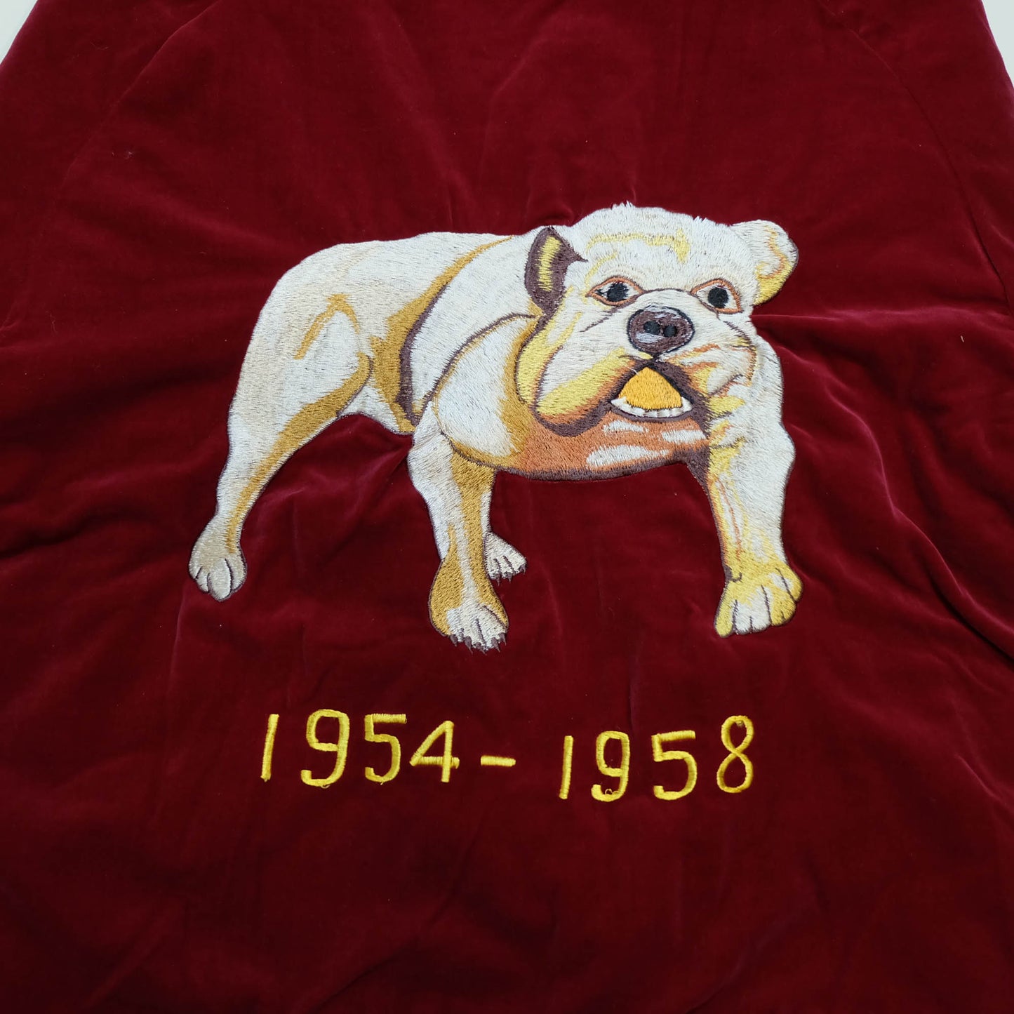 Rare Tailor Toyo Kosho TT11201 Bulldog Tiger Reversible Sukajan Jacket 2006 Yellow Quilted Velvet Japan Souvenir Bomber