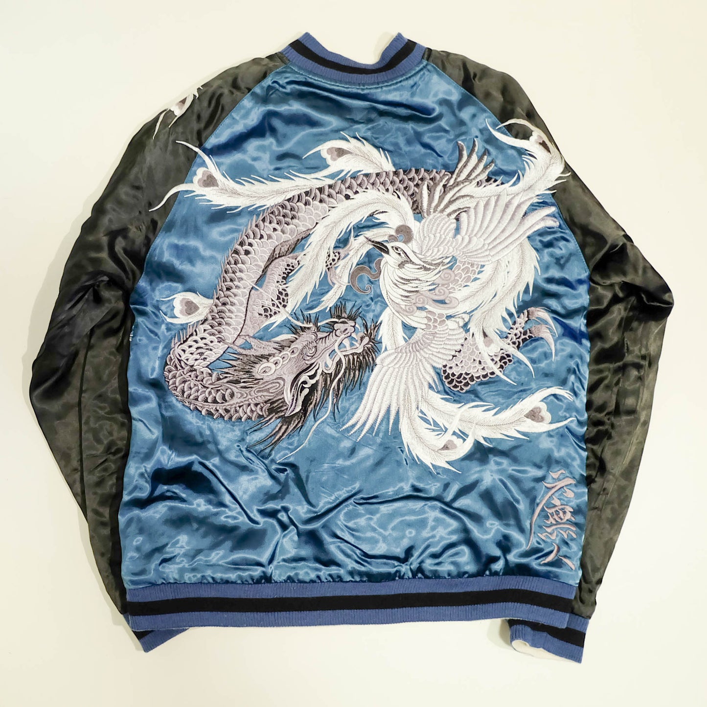 Rare CROWS × WORST Rokubujin Dragon Phoenix Reversible Sukajan Jacket L – Kizu Kyosuke & Bouya Harumichi Model