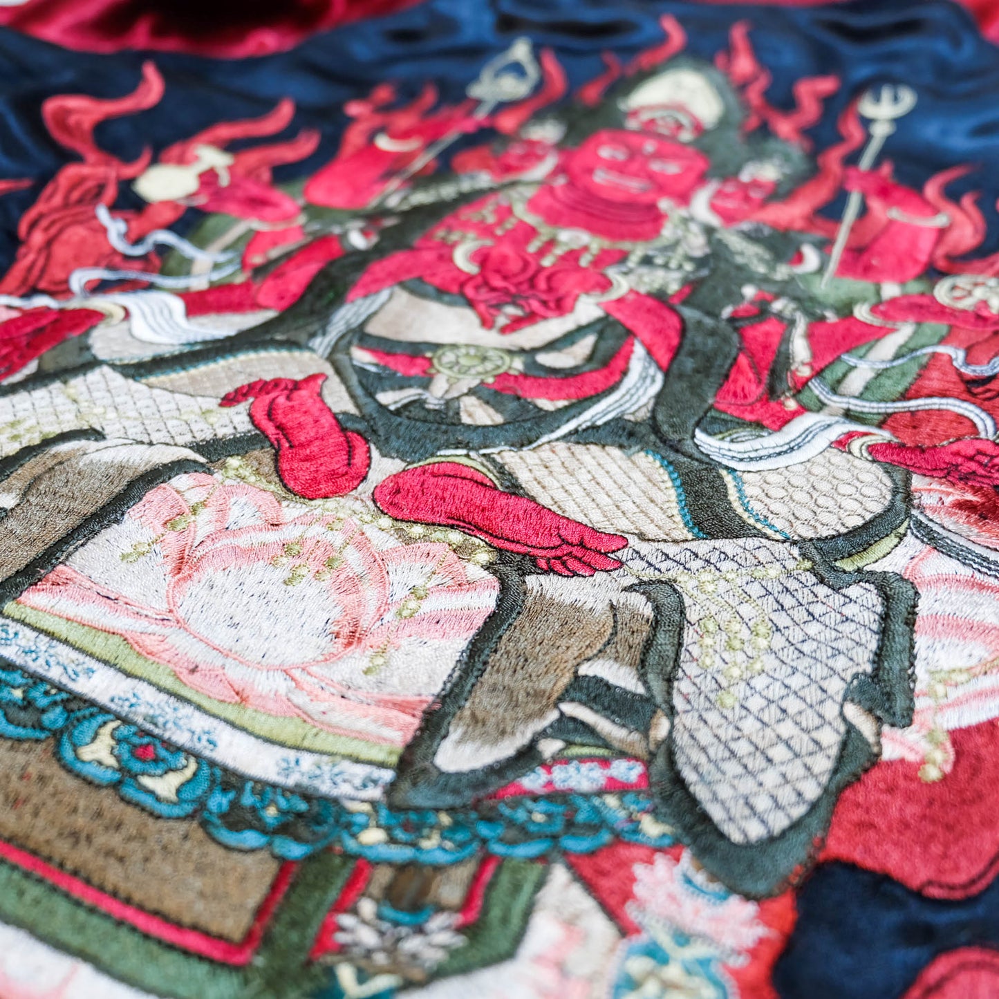 Rare 2009 SATORI Bato Kannon Benzaiten Reversible Sukajan Jacket M Japanese Buddhist Embroidered Wagara Bomber