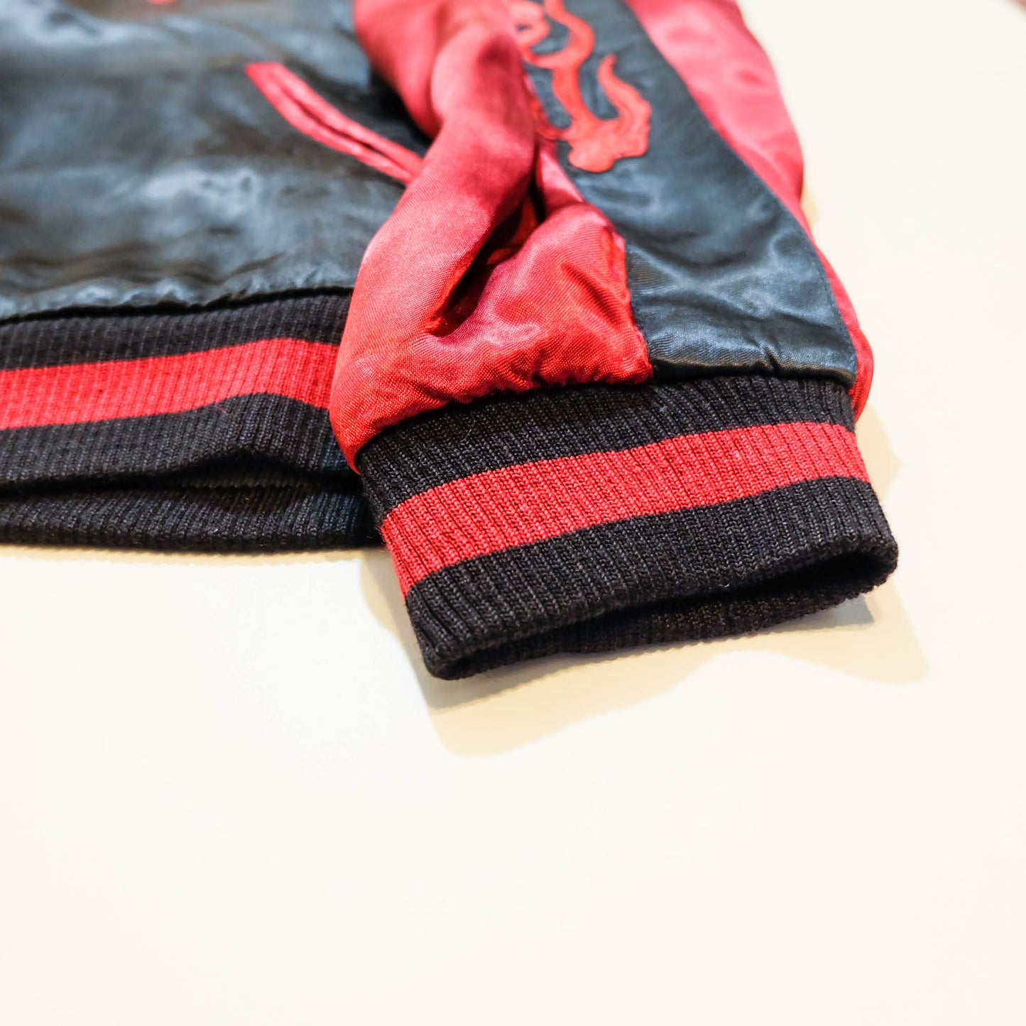 Rare 2009 SATORI Bato Kannon Benzaiten Reversible Sukajan Jacket M Japanese Buddhist Embroidered Wagara Bomber