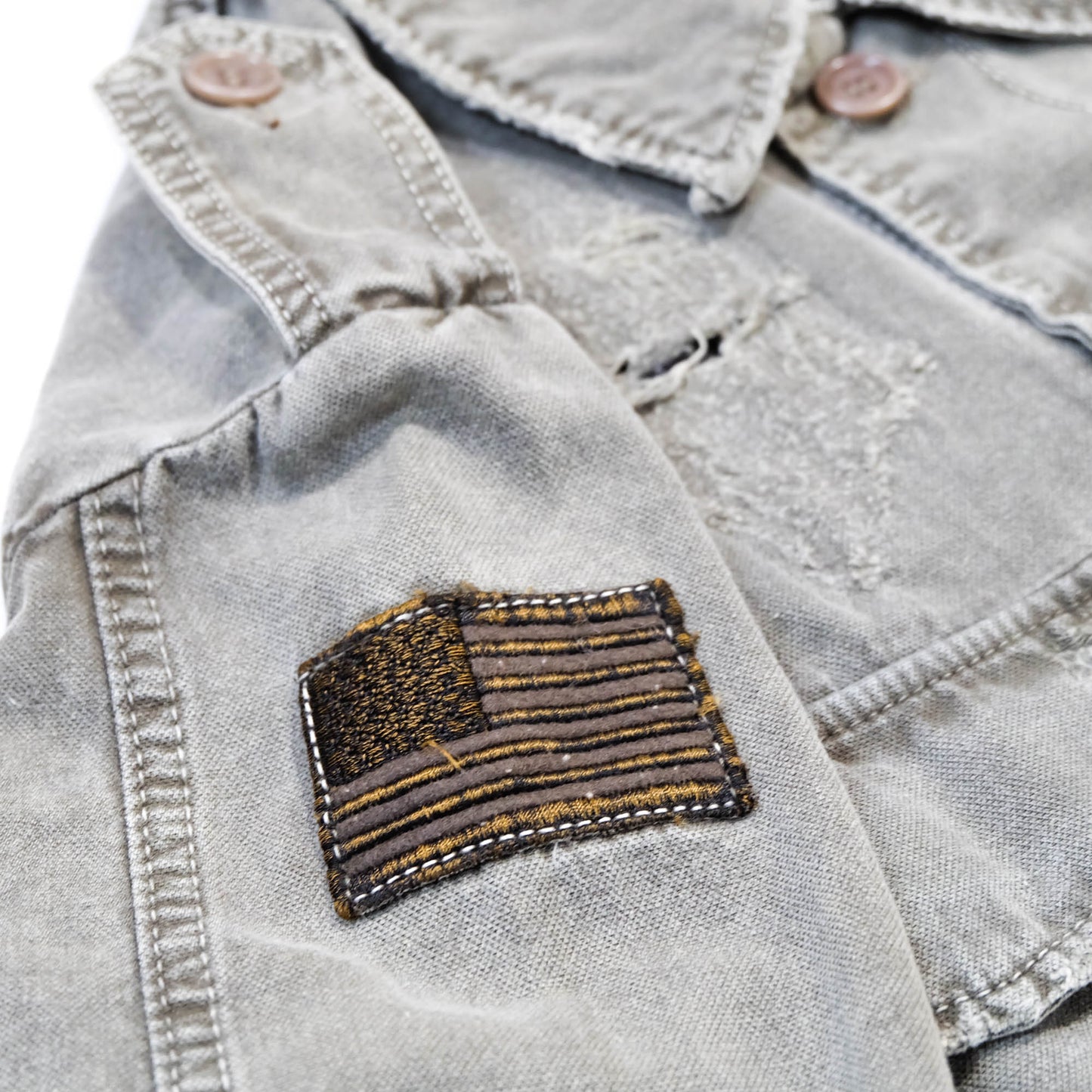 Cote Mer Military Camo Field Jacket - Japanese Designer Vintage Workwear Jacket / Tactical Utility Jacket / Distressed Army Inspired Outerwear