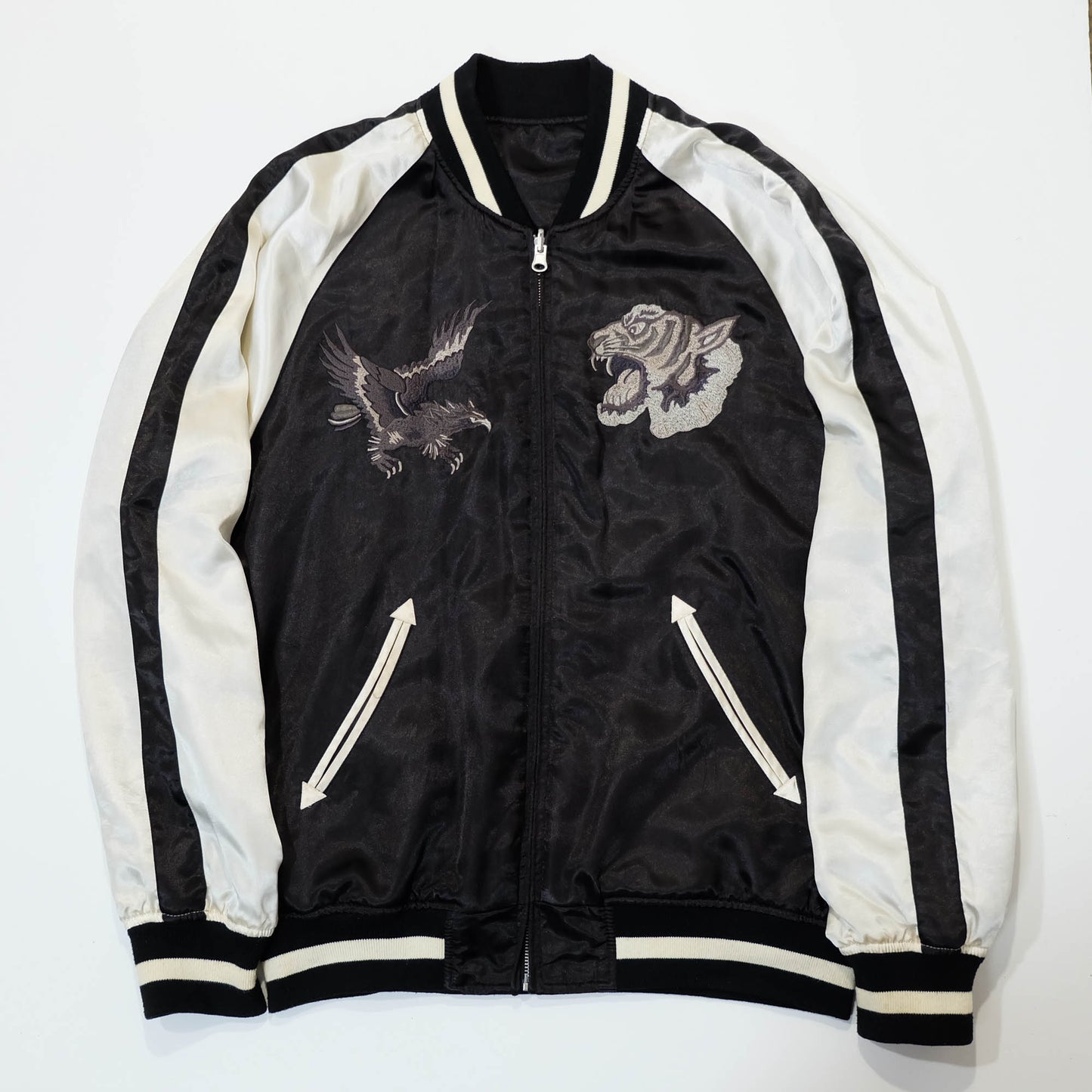 Yoshikazu Kuroda / Japanese Classic Script Sukajan Bomber Jacket