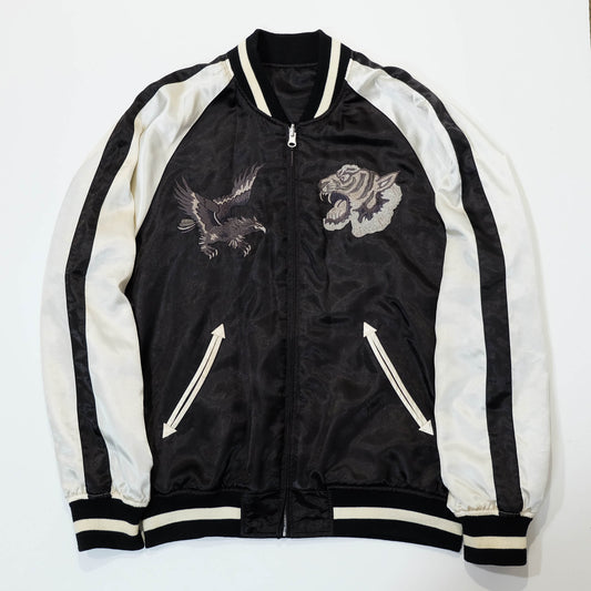 Yoshikazu Kuroda / Japanese Classic Script Sukajan Bomber Jacket