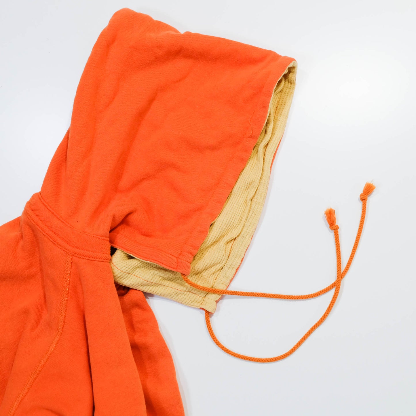 Vintage Amekaji Hidehiko Yamane EVISU Orange Hoodie Parka Jacket