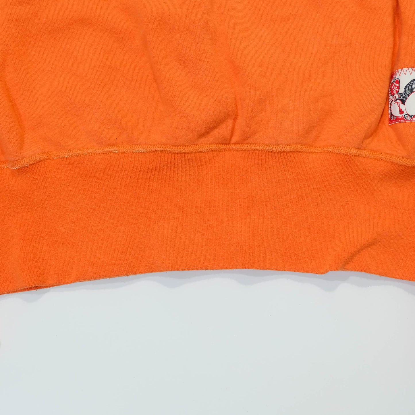 Vintage Amekaji Hidehiko Yamane EVISU Orange Hoodie Parka Jacket