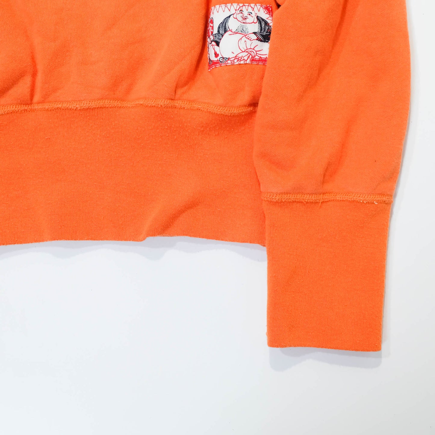 Vintage Amekaji Hidehiko Yamane EVISU Orange Hoodie Parka Jacket