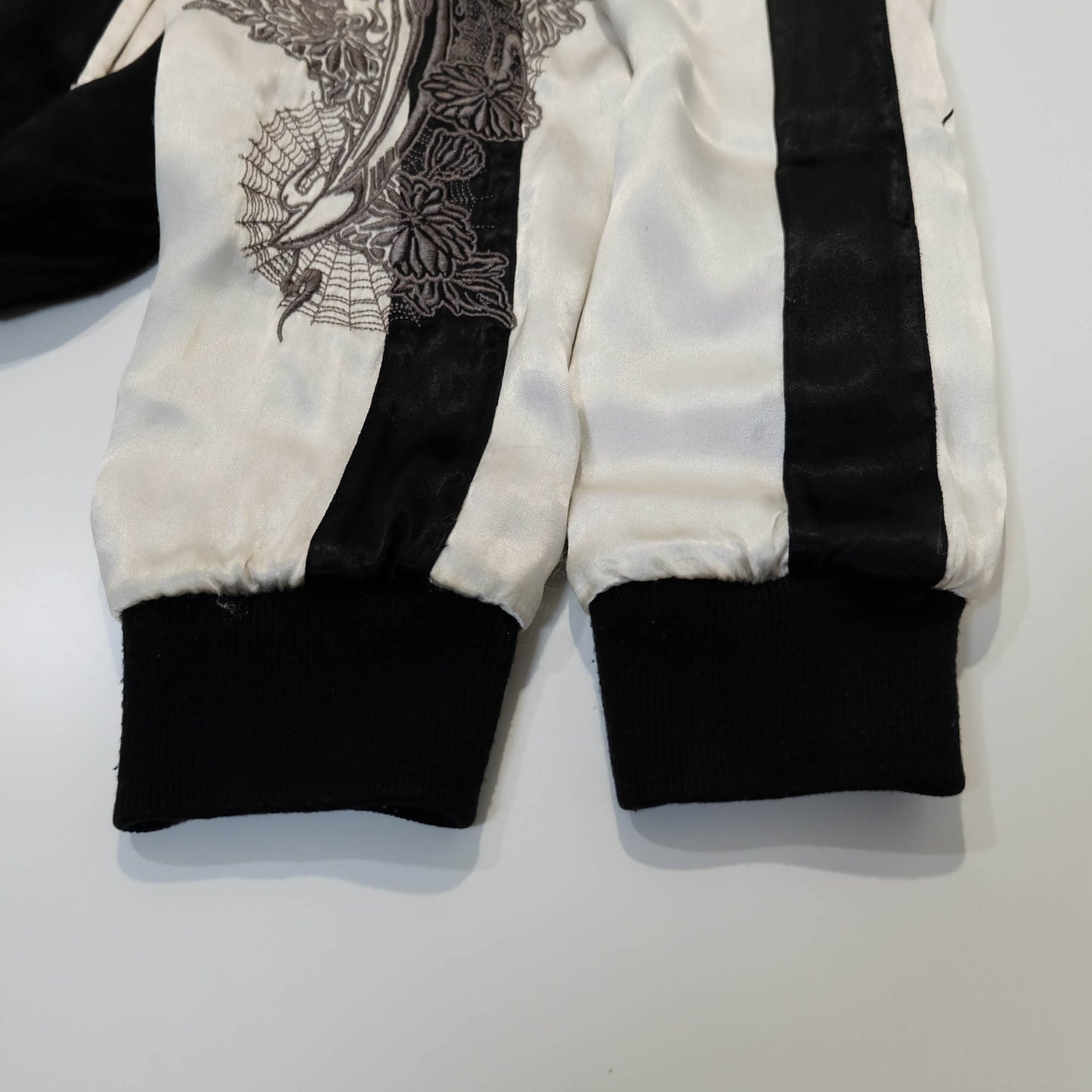 Rare 戦武 Senbu Reversible Sukajan Jacket – Dairokuten Maou Snake Sword Skull Embroidery Japanese Wagara Souvenir Bomber
