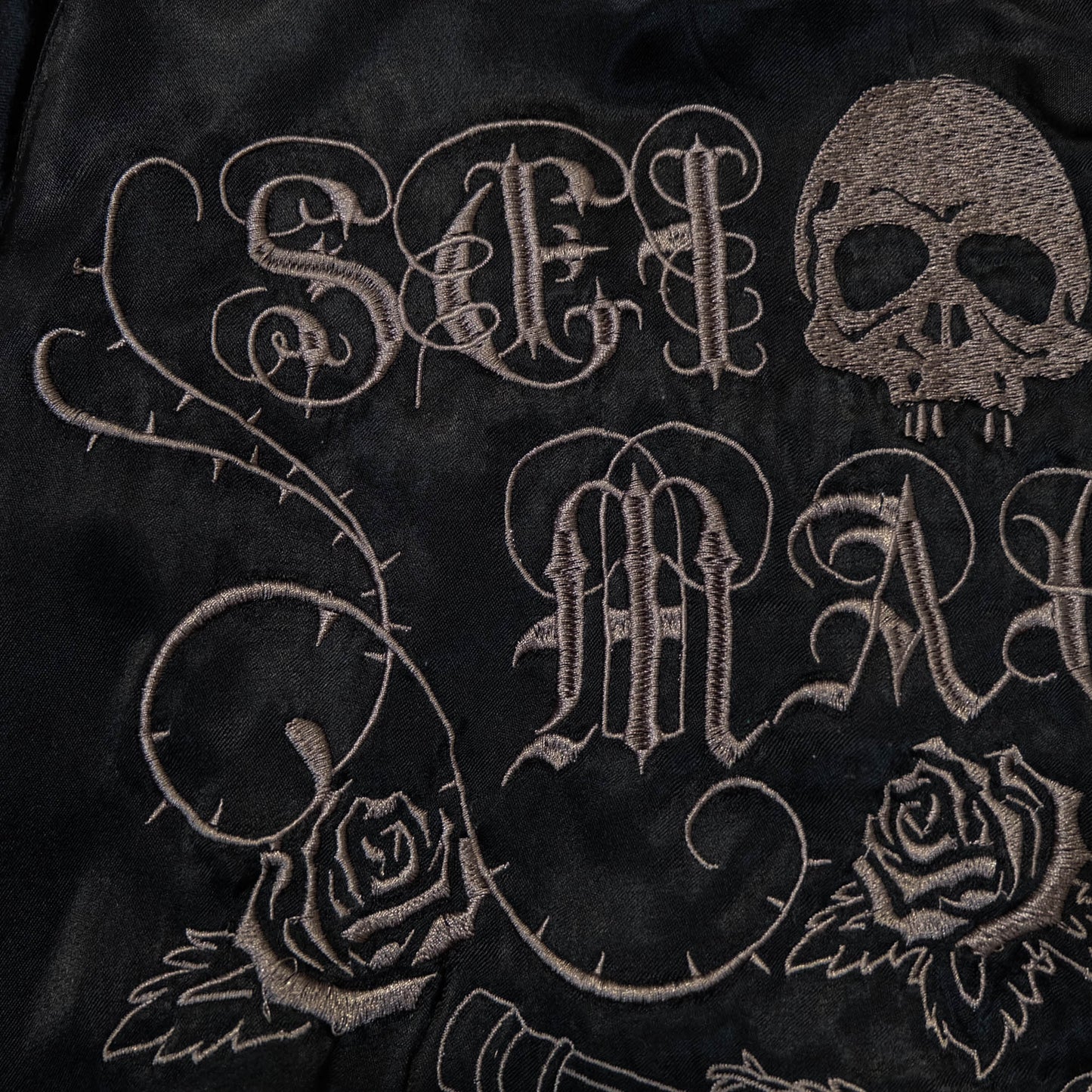 Rare 戦武 Senbu Reversible Sukajan Jacket – Dairokuten Maou Snake Sword Skull Embroidery Japanese Wagara Souvenir Bomber
