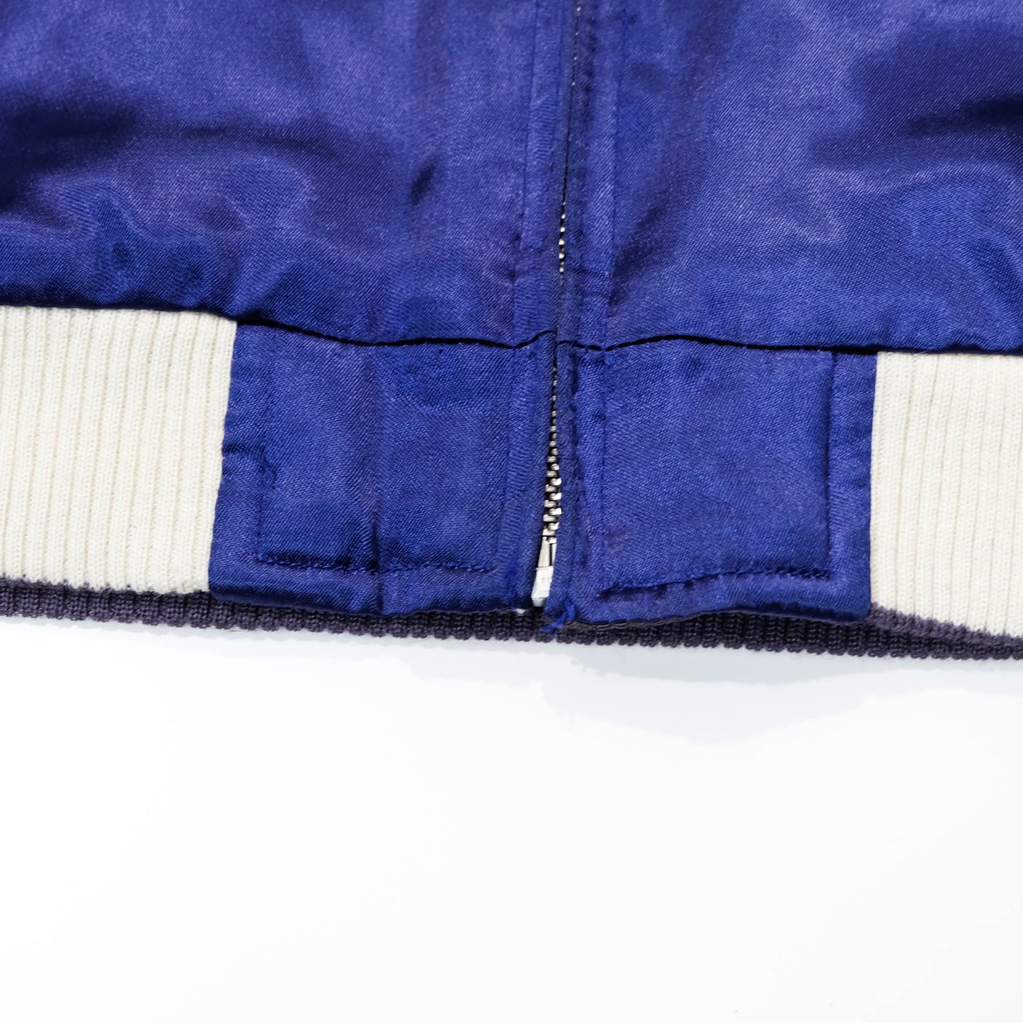 Rare Purple Yokosuka Souvenir Bomber Jacket with White Tiger, Dragon, Maiko, Geisha, and Traditional Japanese Scenic Embroidery
