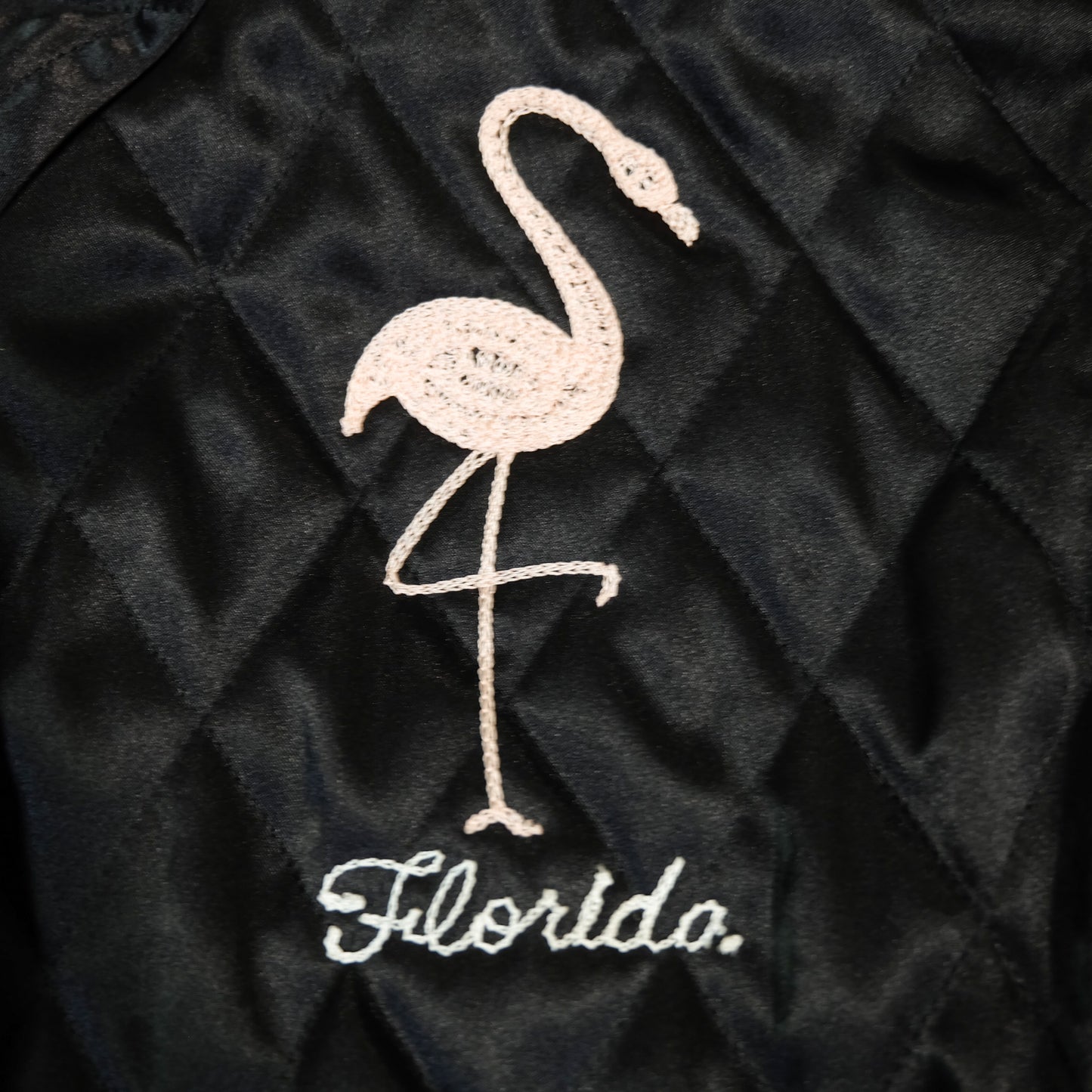 Golden Lobby Blue Velvet’s 15th Anniversary Reversible Sukajan Size 38 S – Japan Bomber Mt Fuji & Florida Flamingo Velvet Jacket
