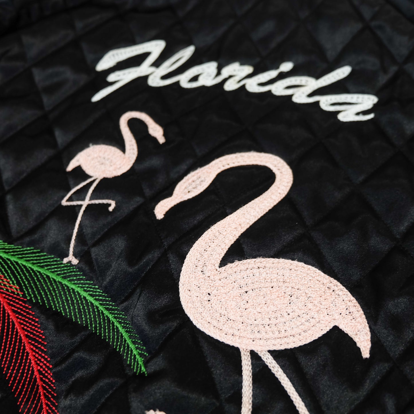 Golden Lobby Blue Velvet’s 15th Anniversary Reversible Sukajan Size 38 S – Japan Bomber Mt Fuji & Florida Flamingo Velvet Jacket