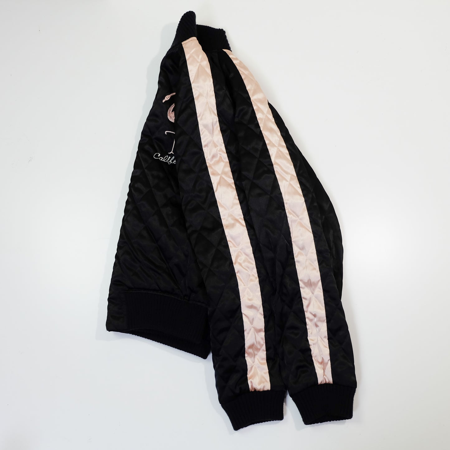 Golden Lobby Blue Velvet’s 15th Anniversary Reversible Sukajan Size 38 S – Japan Bomber Mt Fuji & Florida Flamingo Velvet Jacket