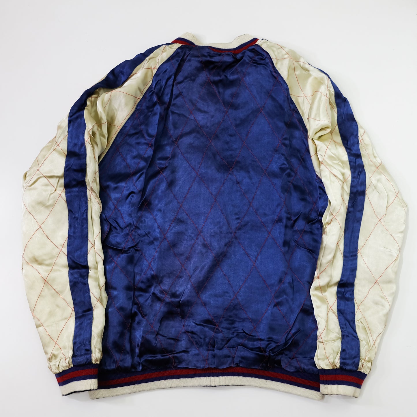 IOLANI Vintage Japanese Sukajan Jacket Rooster Chicken Embroidery Reversible Souvenir Bomber Tour Jacket Green Navy Zodiac Y2K