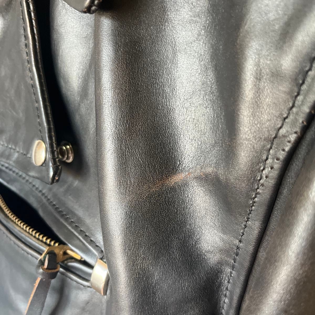 Aero Leather Buco J-107 Double Riders Jacket, Horween Front Quarter Horsehide, Black, Size 38, Talon Zips, view 9