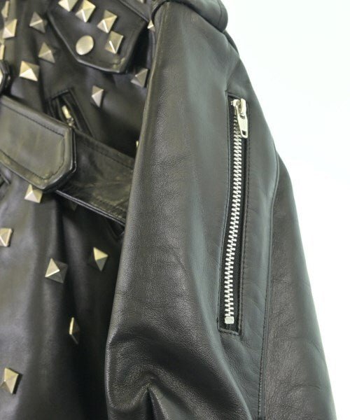 Anrealage AW2021-22 GROUND Studded Cowhide Double Rider Jacket, Collection Piece, Black, Made in Japan, Size 38, view 6
