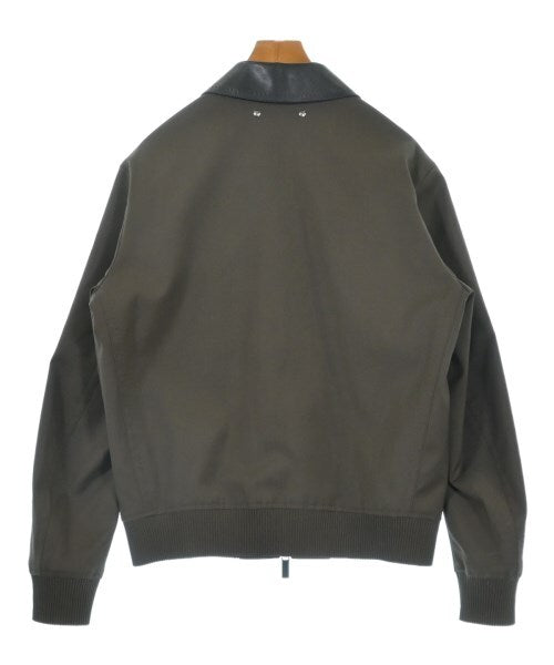 Berluti Scritto Wool Blouson with Leather Collar, Khaki Brown, Kris Van Assche Era, Size 48, view 2
