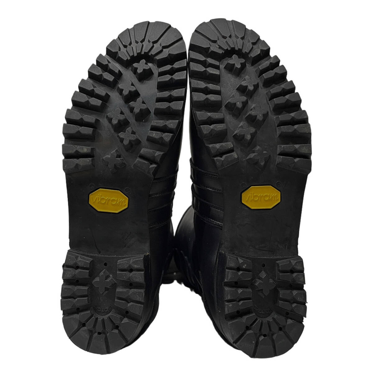 Blackmeans Six-Buckle Back-Zip Leather Engineer Boots, Vibram Sole, Black, 27.5 cm, Unworn, view 6