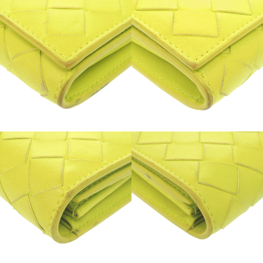 Bottega Veneta Intrecciato Continental Wallet, Chartreuse Leather, view 3