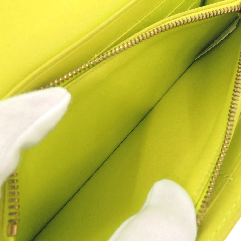 Bottega Veneta Intrecciato Continental Wallet, Chartreuse Leather, view 5